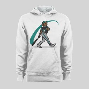 SWING MAN VINTAGE DESIGN BASEBALL HOODIE